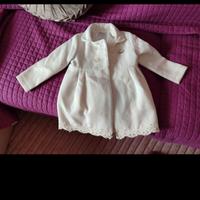 Cappottino bianco bimba 