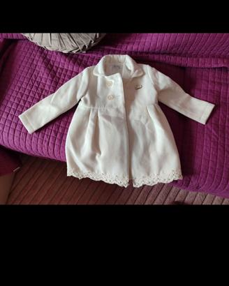 Cappottino bianco bimba 