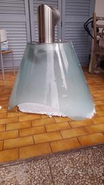 cappa da cucina vetro satinato di design 