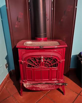 Stufa a legno in ghisa intrepid origine canadese
