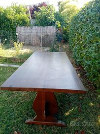 Tavolo rettangolare 180x80 in legno massello