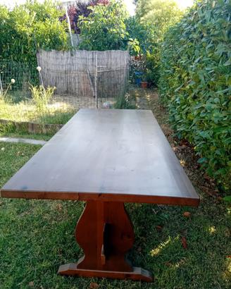 Tavolo rettangolare 180x80 in legno massello