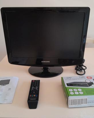 televisione 14 pollici e decoder 