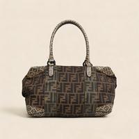 Fendi monogram borsa a spalla mano vintage tela 