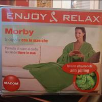 coperta divano con maniche 