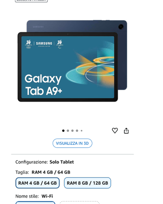 Tablet Samsung MAI usato