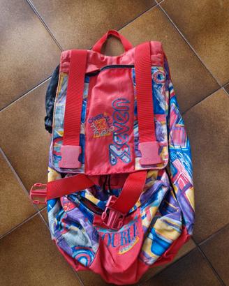Zaino scuola Seven Fantasy Rosso Pick-Up il portab