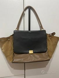 Borsa Celine trapeze grande beige marrone nera