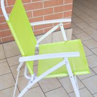 Sedie da giardino richiudibili nuove