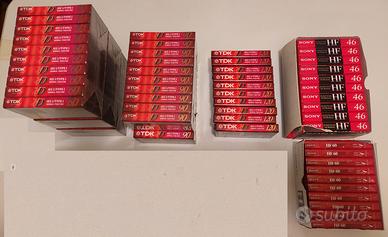 audiocassette vergini SONY  e TDK