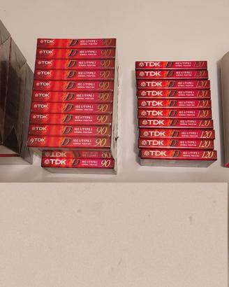 audiocassette vergini SONY  e TDK