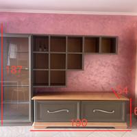 Ritiro celere. PARETE ATTREZZATA soggiorno