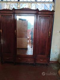 armadio guardaroba antico anni 1930-1940