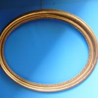 Vecchia cornice ovale oro fino
