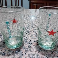 6 bicchieri Heineken silver. 