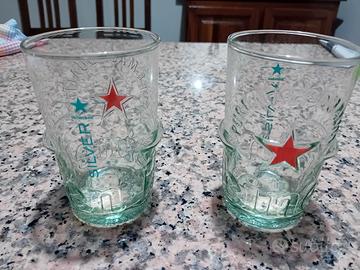 6 bicchieri Heineken silver. 