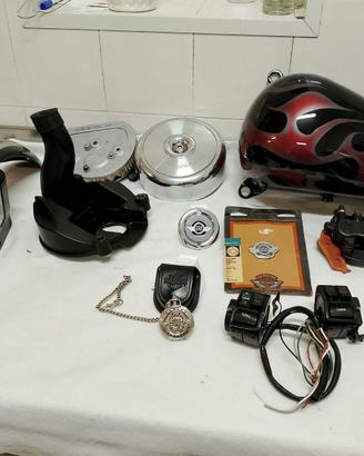 serbatoio Harley parafango Dyna comandi manubrio