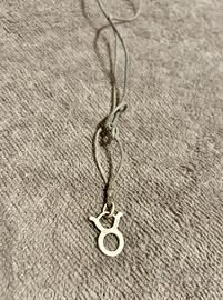 Collana segno zodiacale Toro in argento