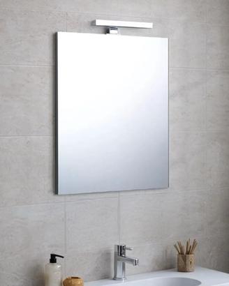 specchio 70*60 con lampada applique led NUOVO