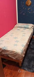 letto singolo+rete motorizzata