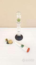 PIPA AD ACQUA ,BONG 36cm +portacenere+portaoggetti