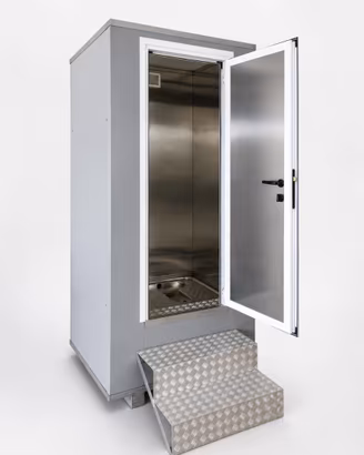 WC mobile / bagno chimico in acciaio inox