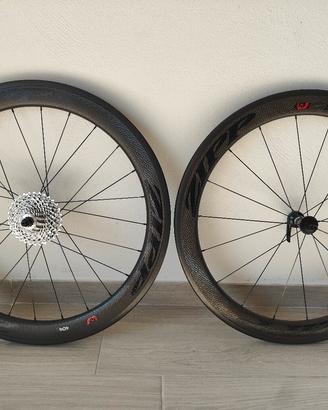 Ruote Zipp 404  copertoncino + Pacco pignoni 