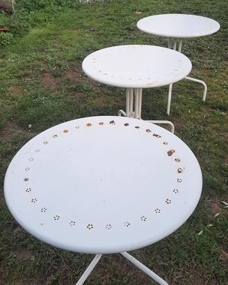 tavolo tondo in metallo 