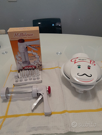 Piastra muffins Brandani e macchina per biscotti