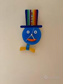 Orologio a pendolo in vetro funzionante