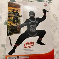 Costume carnevale ninja 8-10 anni