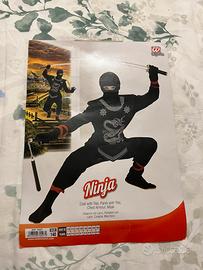 Costume carnevale ninja 8-10 anni