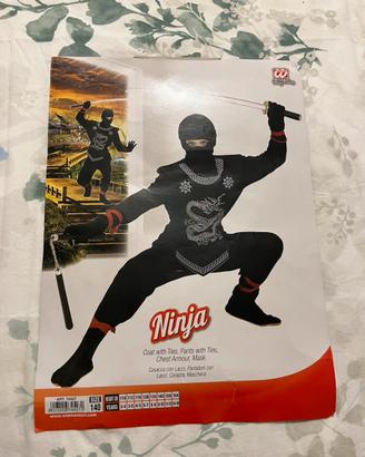 Costume carnevale ninja 8-10 anni