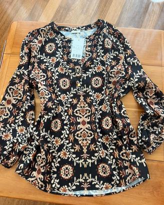 Blusa Oltre fantasia etcnica : NUOVA.