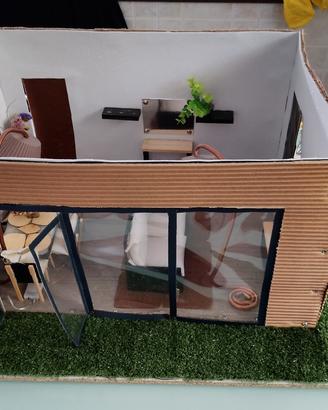 Modellino tridimensionale del soggiorno