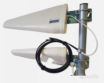 Coppia antenne LPDA cavi e connettori