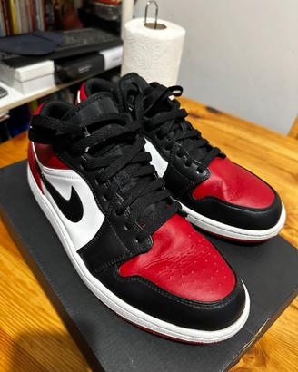 Air Jordan I Bred Toe Low