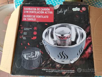 Barbecue  con carbone e ventilazione attiva