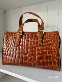Borsa Donna Elissa in pelle di Coccodrillo 
