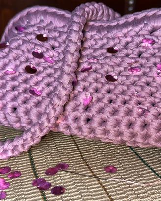 Clutch realizzata a mano