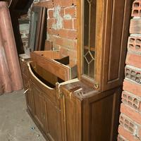 Mobile bagno con colonnina in vetro
