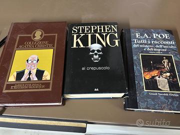 Lotto libri horror – Agata Christie , King, Poe