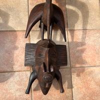 Maschera devorativa in legno