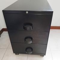 Cassettiera modernariato "Tecno" in metallo