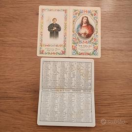 Calendarietto Religioso vintage 1949