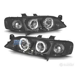 FARI PER OPEL VECTRA B 96-98 ANGEL EYES FONDO NERO