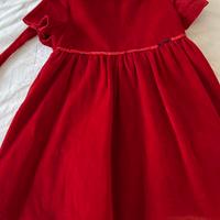 Abito in velluto rosso