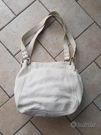 Borsa vera pelle bianca  Pelletterie Pergolesi