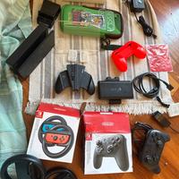 Switch 1 e 2 grip volanti power bank base tv cover