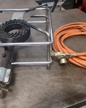 Fornellone a Gas GPL in Acciaio Cromato